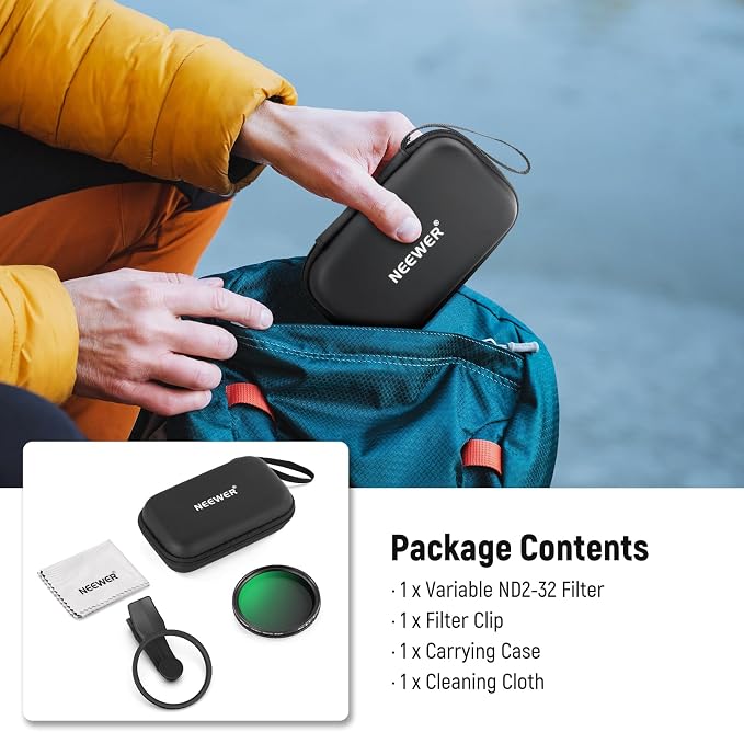 NEEWER 67mm Clip On Variable ND Filter - Image 9