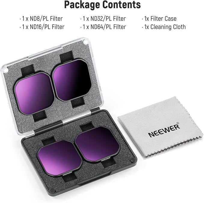 NEEWER 4 Pack Polarized ND Filter Set Compatible - Image 8