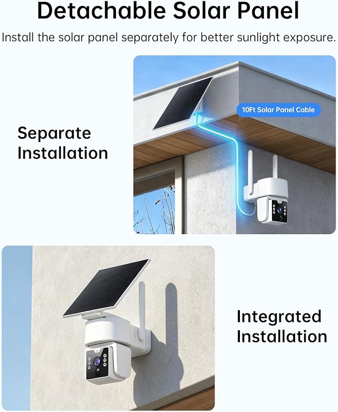 5G & 2.4G Wi-Fi Outdoor Camera Wireless, Solar Security Cameras Wireless Outdoor - Image 9