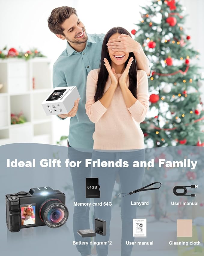 5K-Digital-Cameras for Photography: 2026 Upgrade 80MP 3.5"+2" Dual Screen for - Image 9