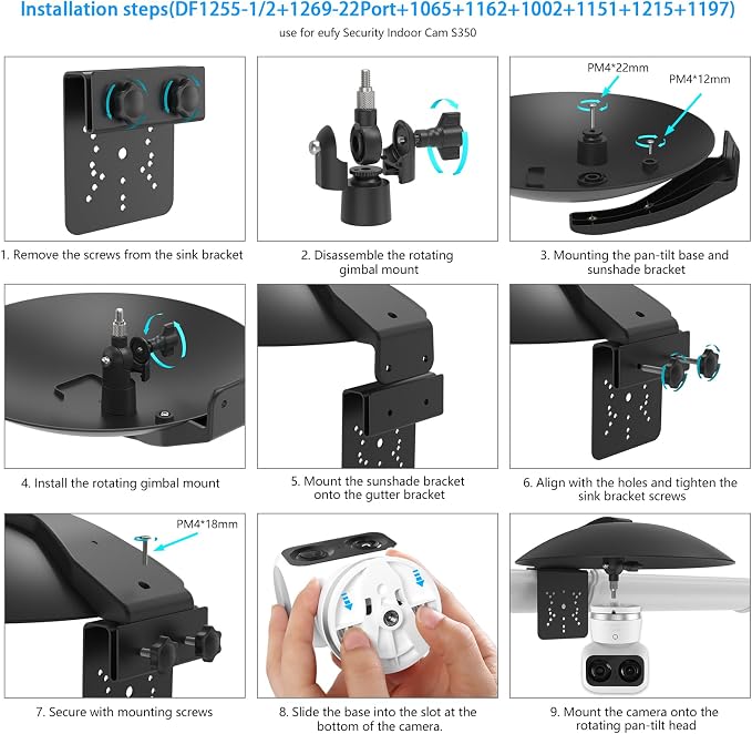 2 in 1 Security Camera Sun Rain Cover - Image 9