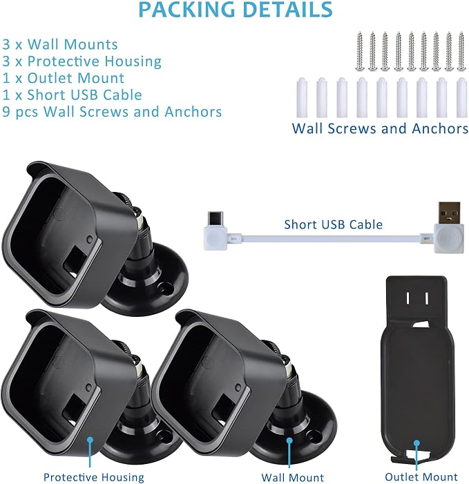 3PACK Blink Outdoor Camera Mount Bracket - Image 7