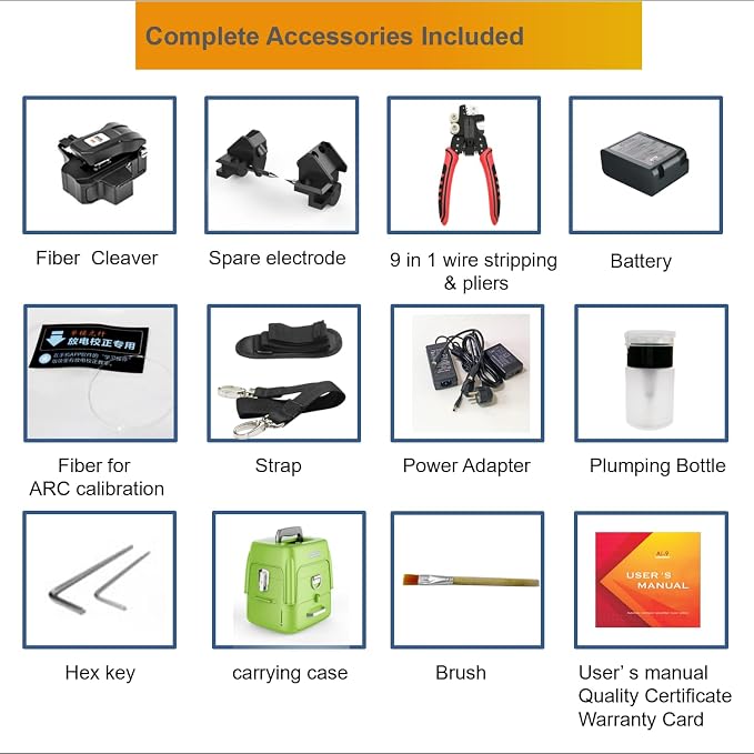 Fusion Splicer Fiber Optic AI-9 Optical Fiber Splicer Fiber Optic Splicing - Image 8