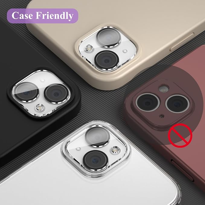 YWXTW [5 Pack Designed for iPhone 13 Camera Lens Protector, for iPhone 13 Mini - Image 6