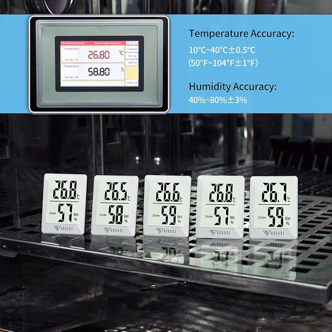 DOQAUS Digital Hygrometer Indoor Thermometer Humidity Gauge Room Thermometer - Image 7