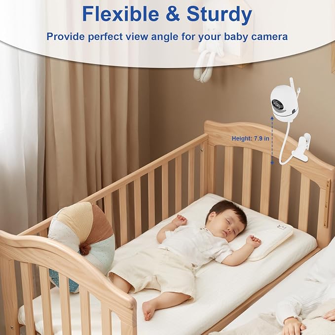 Flexible Baby Monitor Mount for HelloBaby HB6550/HB65/HB66/HB248, ANMEATE - Image 7