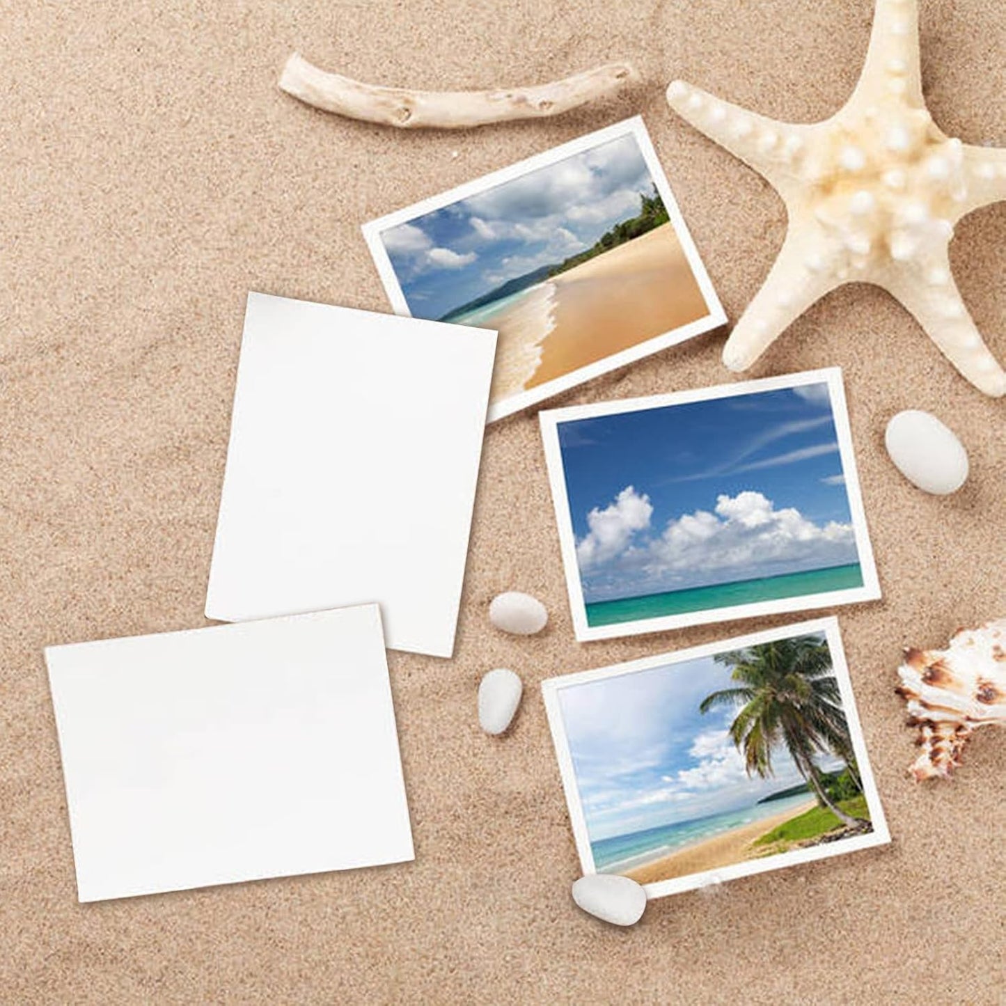 100 Pack White Blank Cardstock 5x8 Thick Paper,Goefun 80lb Flat Cards Stock Printer Paper for Invitations, Postcards, Photos, DIY Card Making