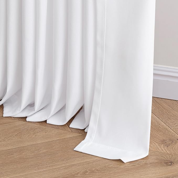 Memory Trained Pinch Pleated Curtains 108 Inches Long, Viral Linen Pinch Pleat - Image 7