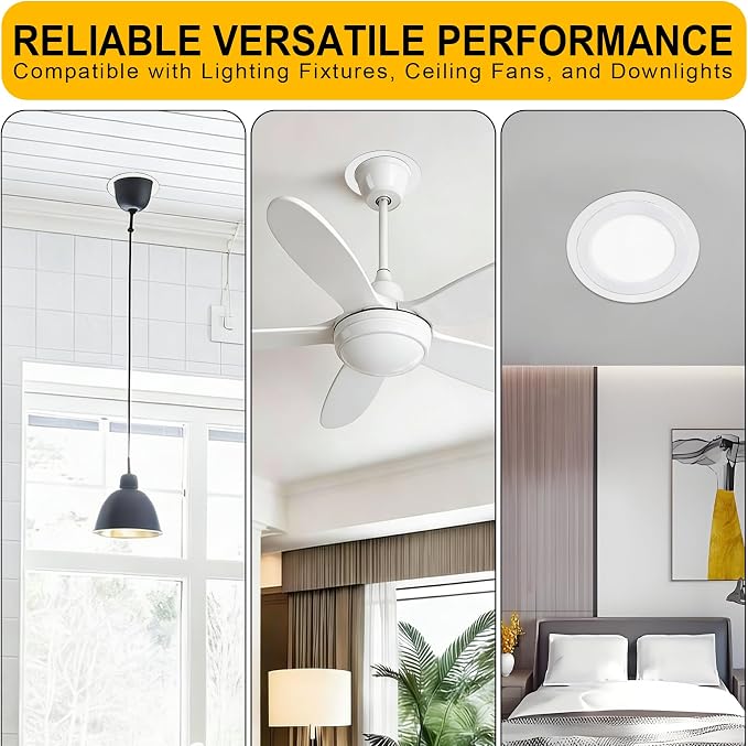 Goof Rings for 6 Inch Recessed Lights, Can Light Trim Ring Cover - Image 7