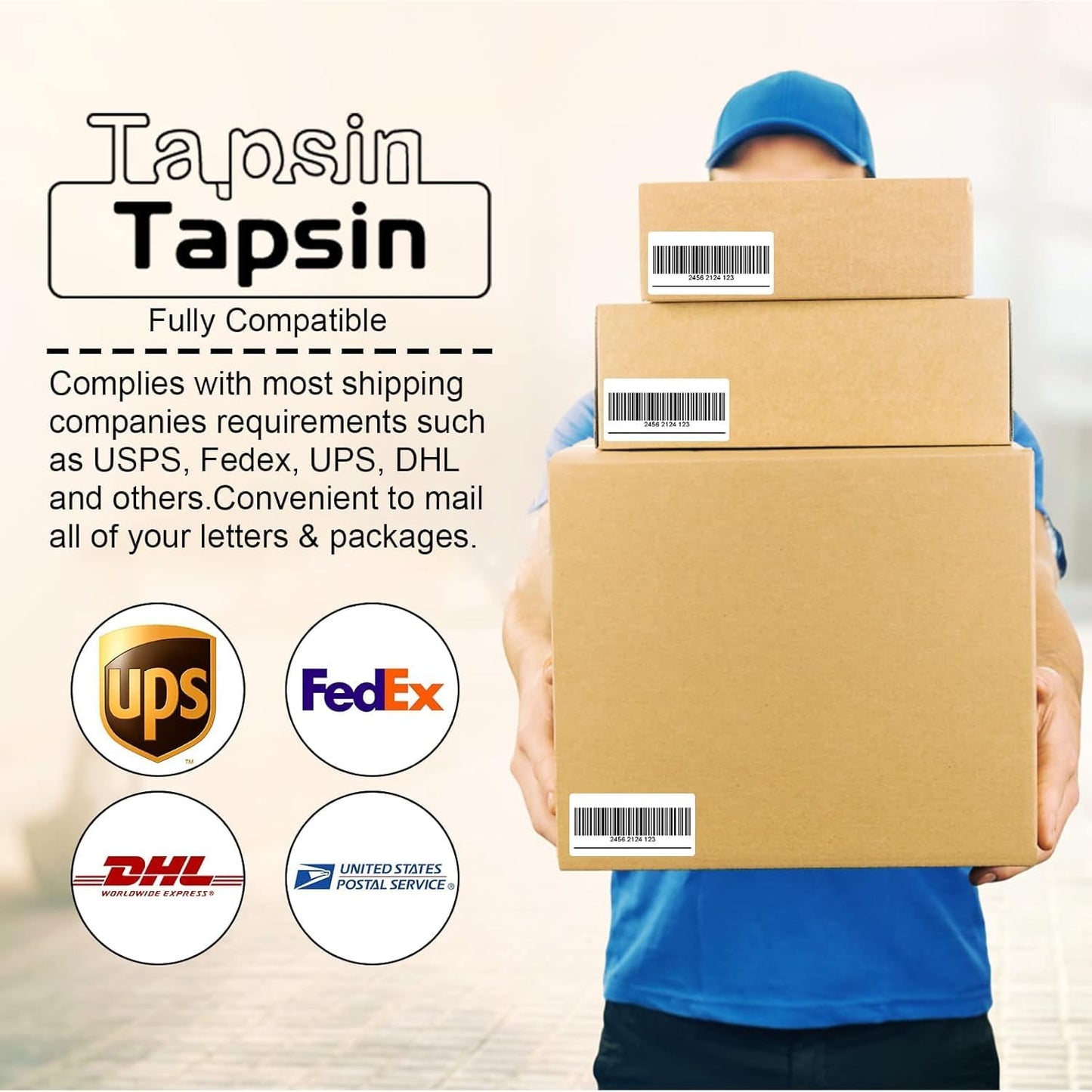 Address Labels 1" X 2-5/8" 30 Up Mailing Labels for Laser/Inkjet Printer, Blank White, Permanent Adhesive, Printable Label Sticker Paper (50 Sheets - 1500 Labels)