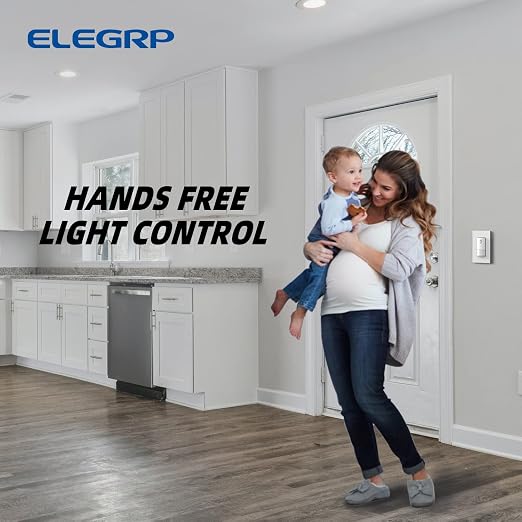 ELEGRP Matte White Single Pole Occupancy Motion Sensor Light Switch, Need - Image 7