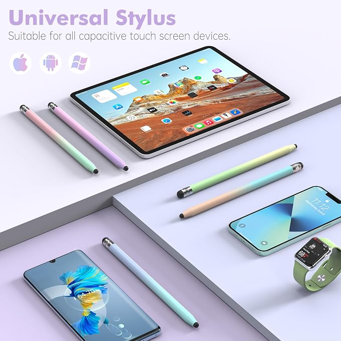 5Pcs Stylus Pens, 2 in 1 Stylus Pen - Image 6