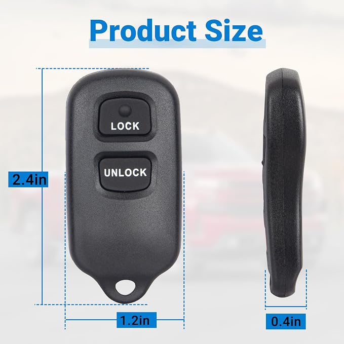 Key Fob Replacement Keyless Entry Remote Control Compatible - Image 8