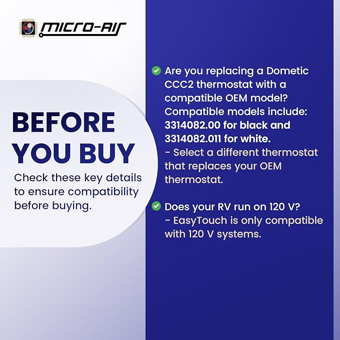 MICRO-AIR EasyTouch Digital RV Thermostat Replacement - Image 8