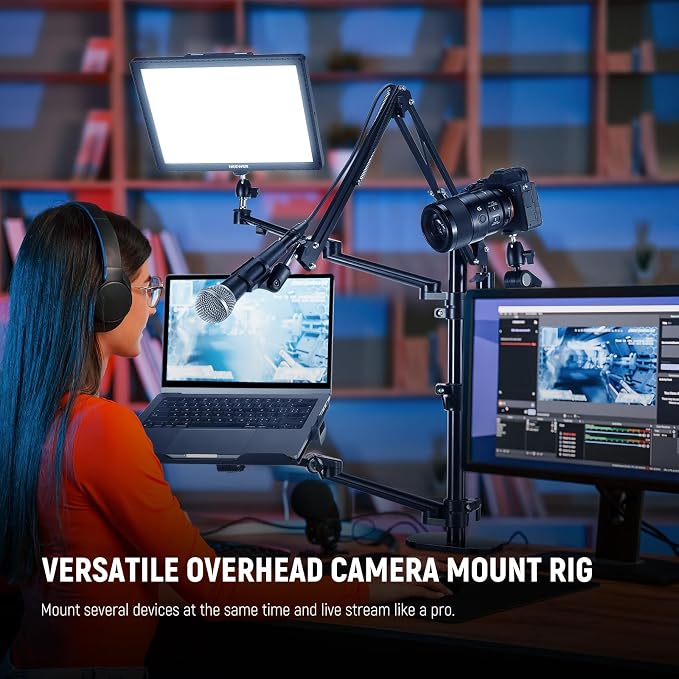 NEEWER Overhead Camera Stand Desk Mount Rig - Image 8