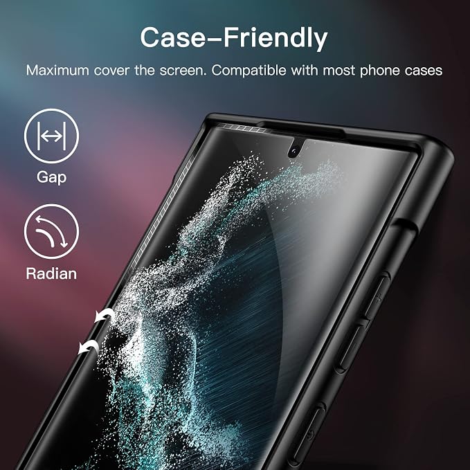 JETech Screen Protector for Samsung Galaxy S22 Ultra 5G 6.8-Inch - Image 7