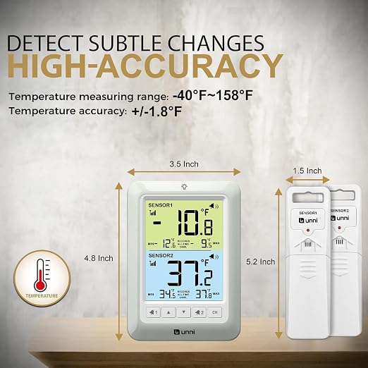 U UNNI Refrigerator Thermometer - Image 6