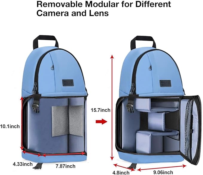 MOSISO Camera Sling Bag, DSLR/SLR/Mirrorless Camera Case Shockproof Photography - Image 6