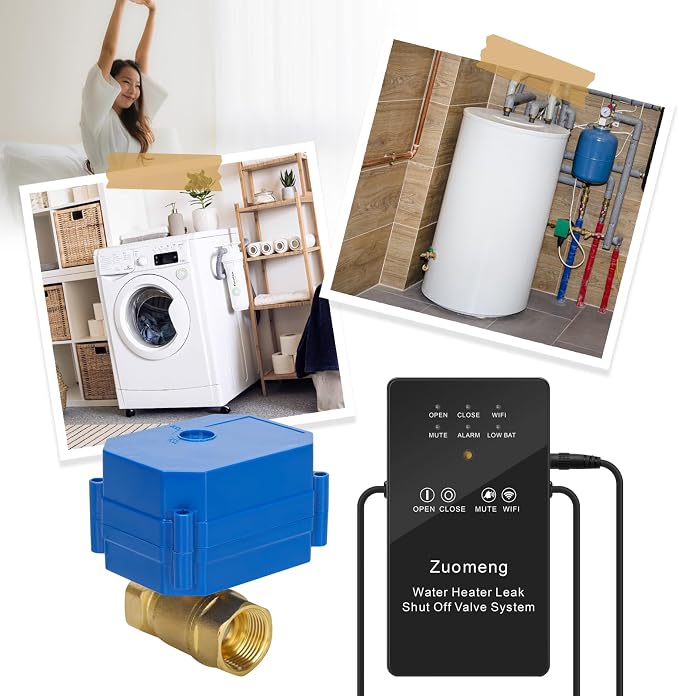 WiFi Water Leak Detector with Automatic Shutoff Valve,Zuomeng Smart Water - Image 7
