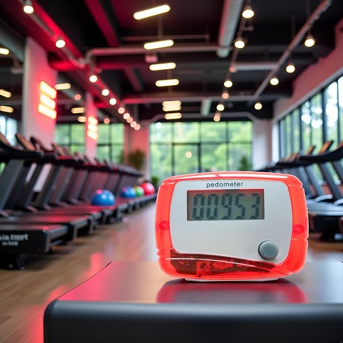 Red Portable Counter Mini Digital LCD Pedometer Sports Walking Running Step - Image 8