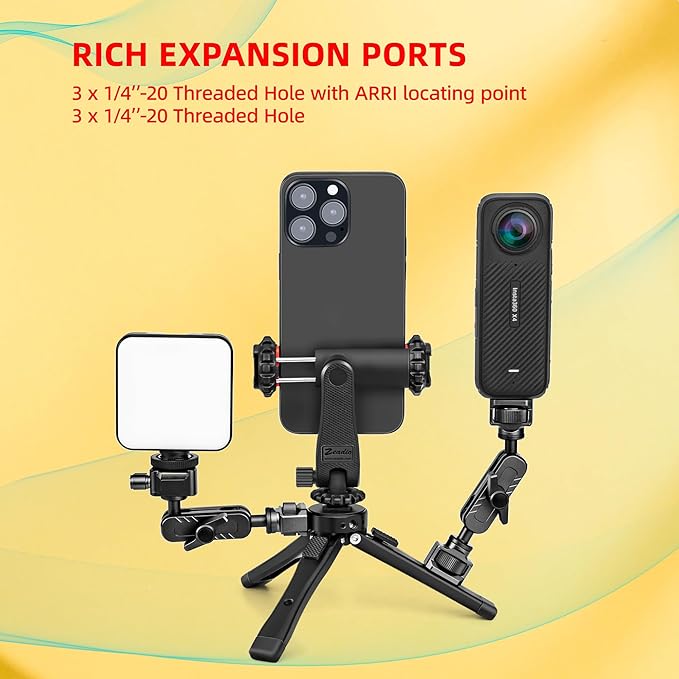 Zeadio Heavy Duty Mini Metal Tripod Stand - Image 7