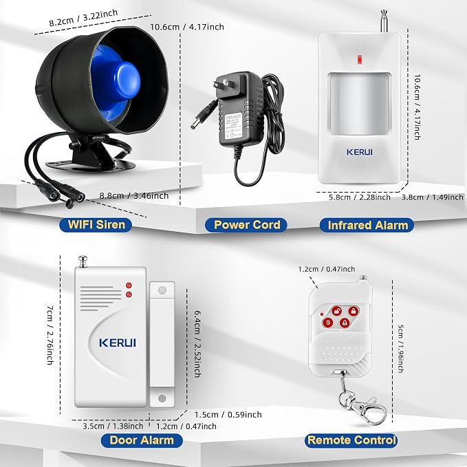 WiFi Security Alarm System Kit-Wireless 120db Loud Weatherproof Siren Horn - Image 6