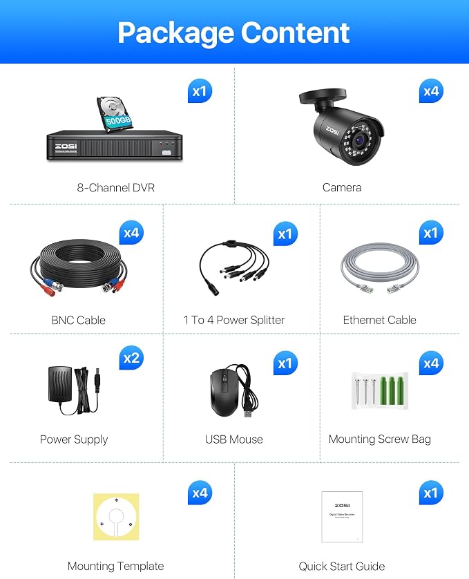 ZOSI 5MP 3K Lite CCTV Security Camera System - Image 9