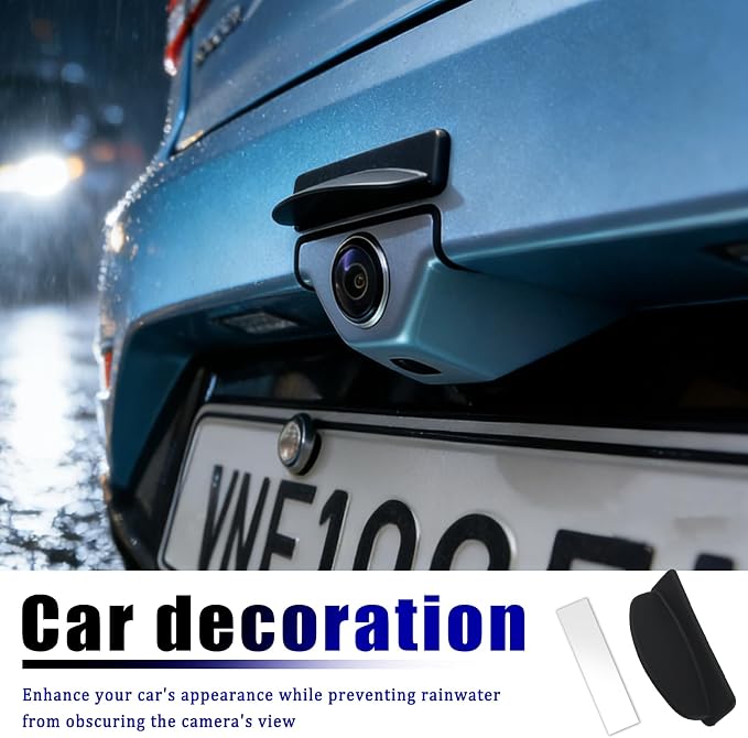 New Car Backup Camera Rain Shield, Self-Adhesive Car Reverse Camera Rain Cover - Image 7