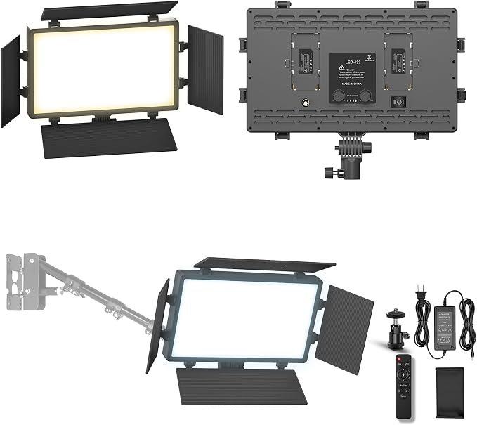 10 inch Light Kit, NO Wall Mount Triangle Boom Arm by JJJINAJIN18RINGLIGHT