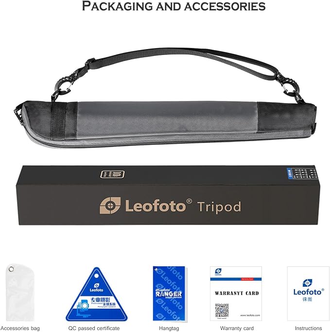 Leofoto MP-366C 6 Section CF Travel Monopod Carbon Fiber 65" Tall 17.3" Folded - Image 7