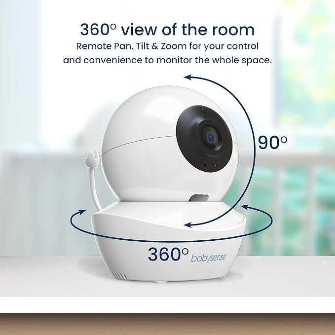 Babysense Baby Monitor with 2 Cameras and Audio 4.3", Non Wifi Baby Monitor - Image 8