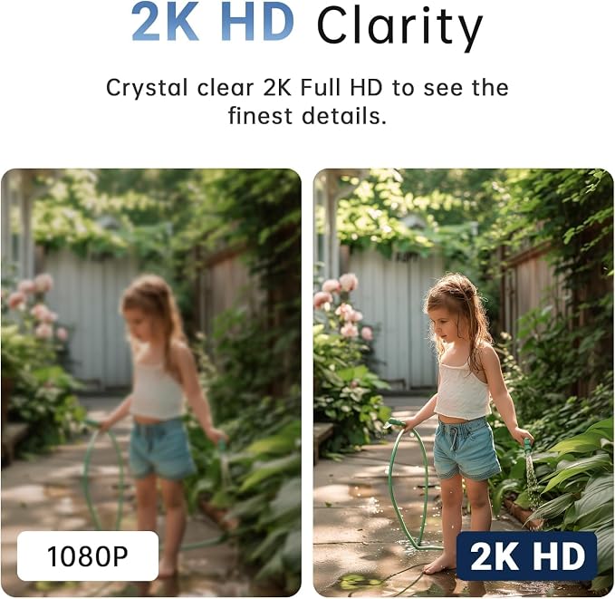 2K Light Bulb Camera Outdoor, 2.4/5GHz Wi-Fi 6 Security Cameras Wireless Outdoor - Image 8