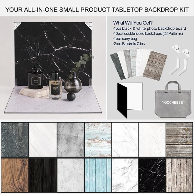Food Photography Backdrops, 16.5x13.3 Inch Photo Backdrop Board - Image 7