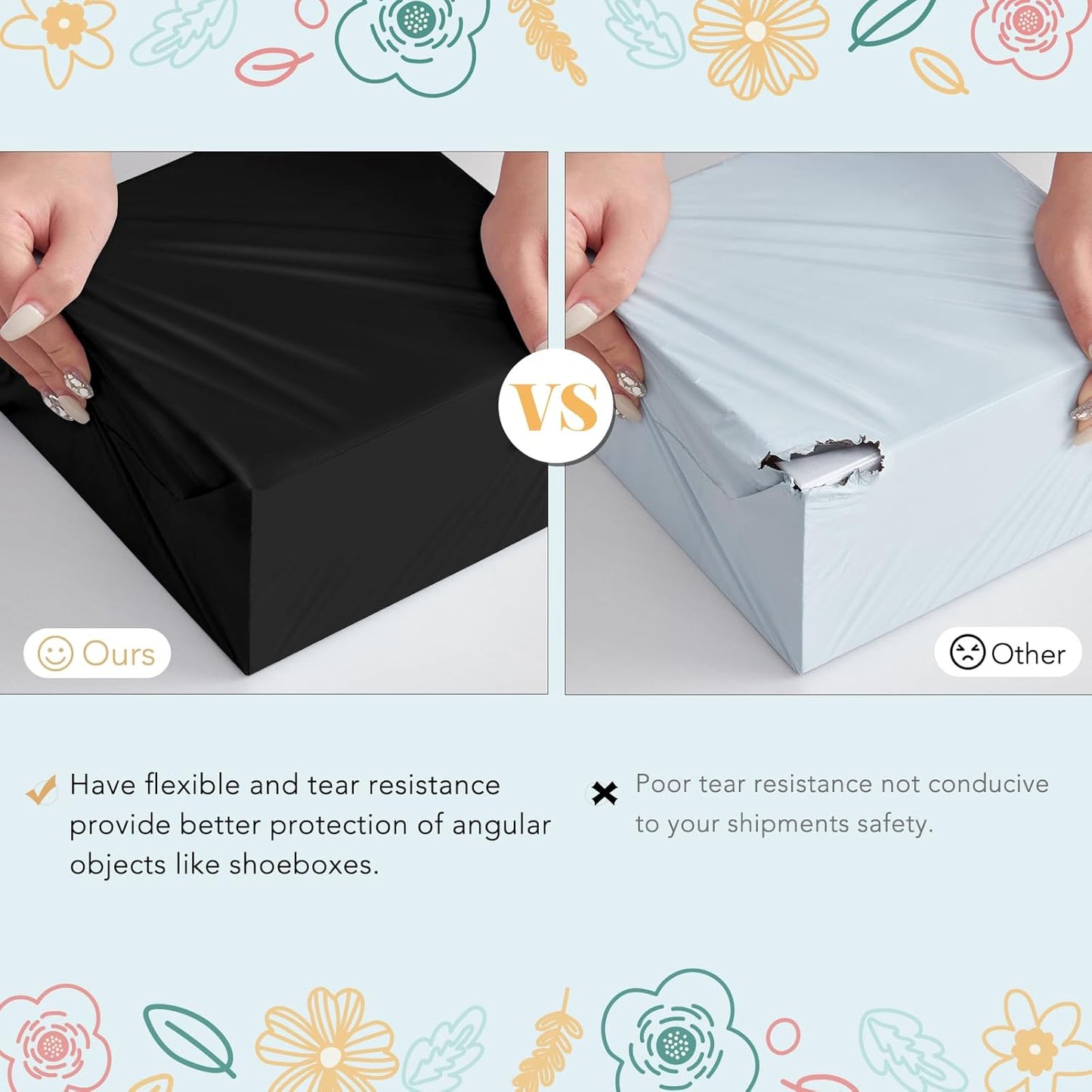 Fuxury 19x24 Inch 50 Pack Large Shipping Poly Envelopes Mailers,Self Adhesive Shipping Bags for Clothing,Waterproof and Flexible Package Shipping Bags for Small Business,Keep Items Protected