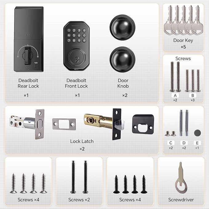 Ulecoce Keyless Entry Door Lock - Image 8