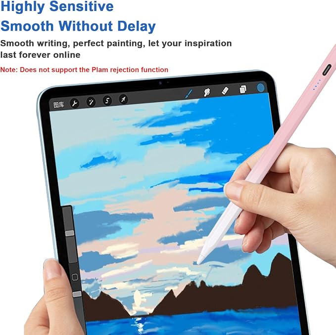 Stylus Pens for Touch Screens Power-Display Tablet Pen POM Tip Magnetic Digital - Image 6