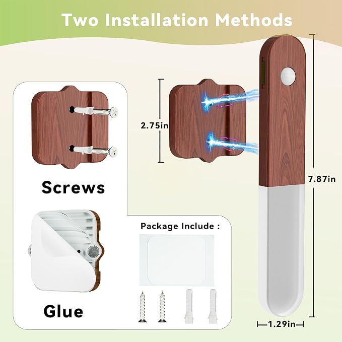 Battery Operated Motion Sensor Wall Sconces Set of 3, Motion Sensor Wall Light - Image 8