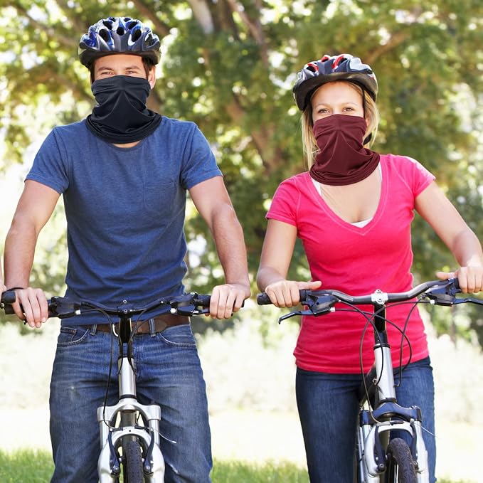 Geyoga 6 Pieces Summer UV Protection Cooling Neck Gaiter Face Clothing Neck - Image 7