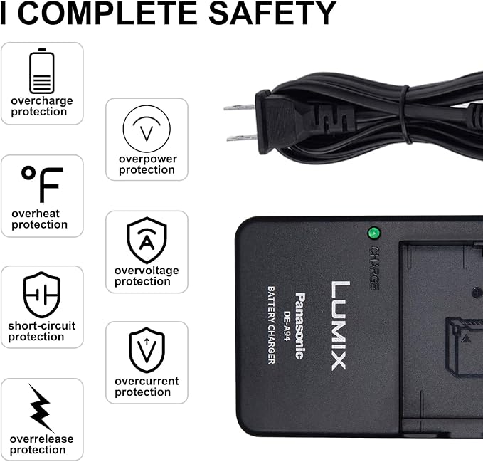 DE-A94 DEA94 Camera Charger for Panasonic: BLD10PP DMW-BLD10E DMW-BLD10PP - Image 5