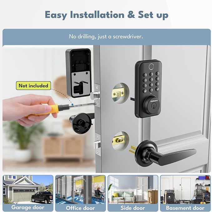 Fingerprint Keyless Entry Door Lock - Image 7