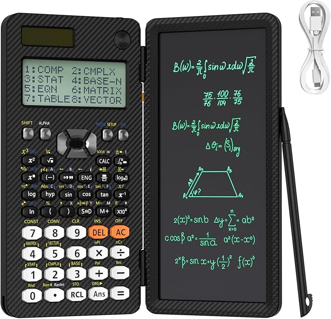 Rechargeable ROATEE 991ES MAX Scientific Calculators, CalcNote Multiview 4-Line - Image 7