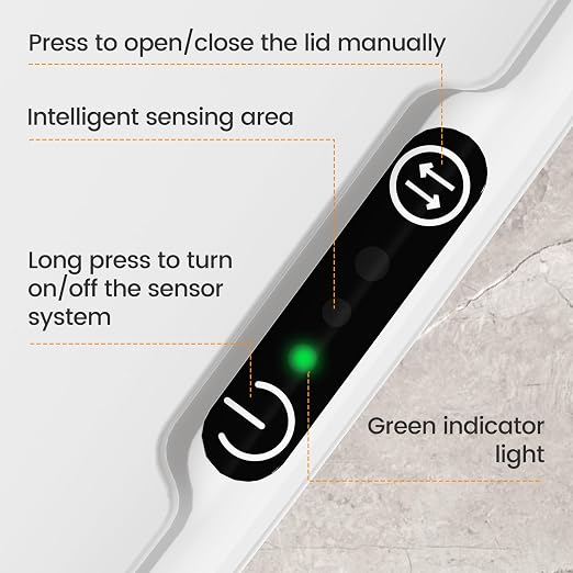 MOPALL Automatic Motion Sensor Bathroom Trash Can - Image 7