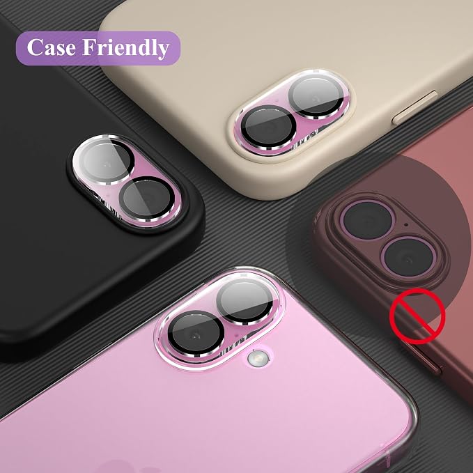 YWXTW [5 Pack Designed for iPhone 16 Camera Lens Protector, for iPhone 16 Plus - Image 6