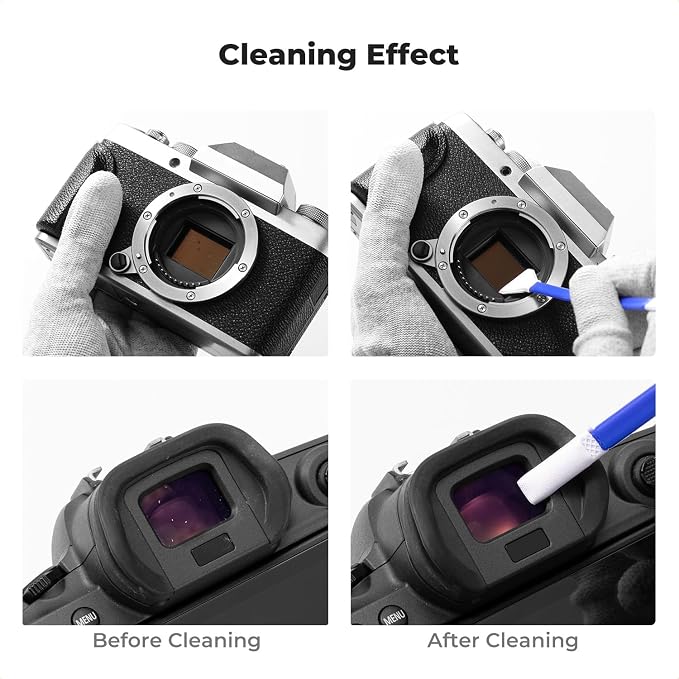 K&F CONCEPT 2-1 16mm APS-C Frame Sensor Cleaning Swab, Viewfinder Cleaning Swab - Image 9