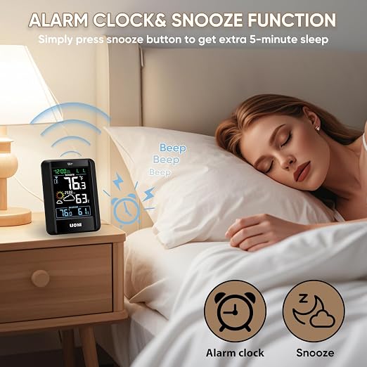 Indoor Outdoor Thermometer Wireless Weather Station External Thermometer - Image 7