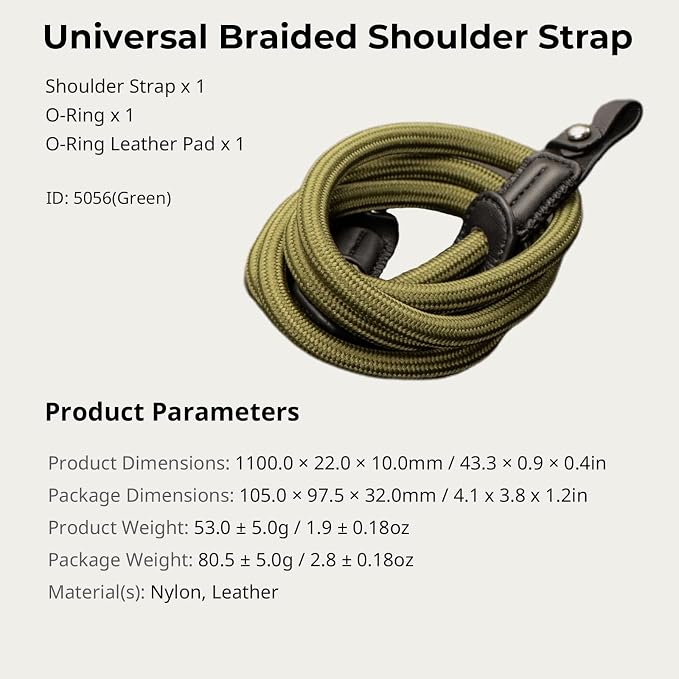 SMALLRIG Rope Camera Neck Shoulder Strap, Adjustable Braided Shoulder Strap - Image 8