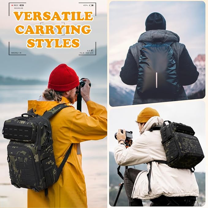 HAMBOLY Professional Camera Bag Backpack, Large Waterproof Photography Bag Case - Image 6