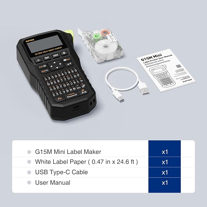 SUPVAN G15M Mini Portable Label Maker Machine - Image 9