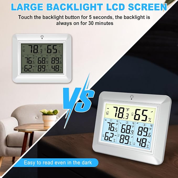 Urageuxy Wireless Indoor Outdoor Thermometer - Image 7