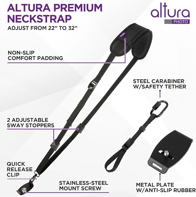 Altura Photo Camera Strap with Quick Release & Safety Tether - Image 7